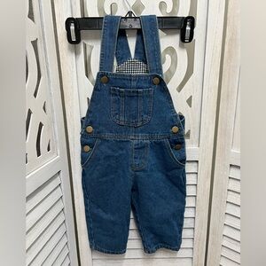 Kids Denim Overalls - Dark Blue